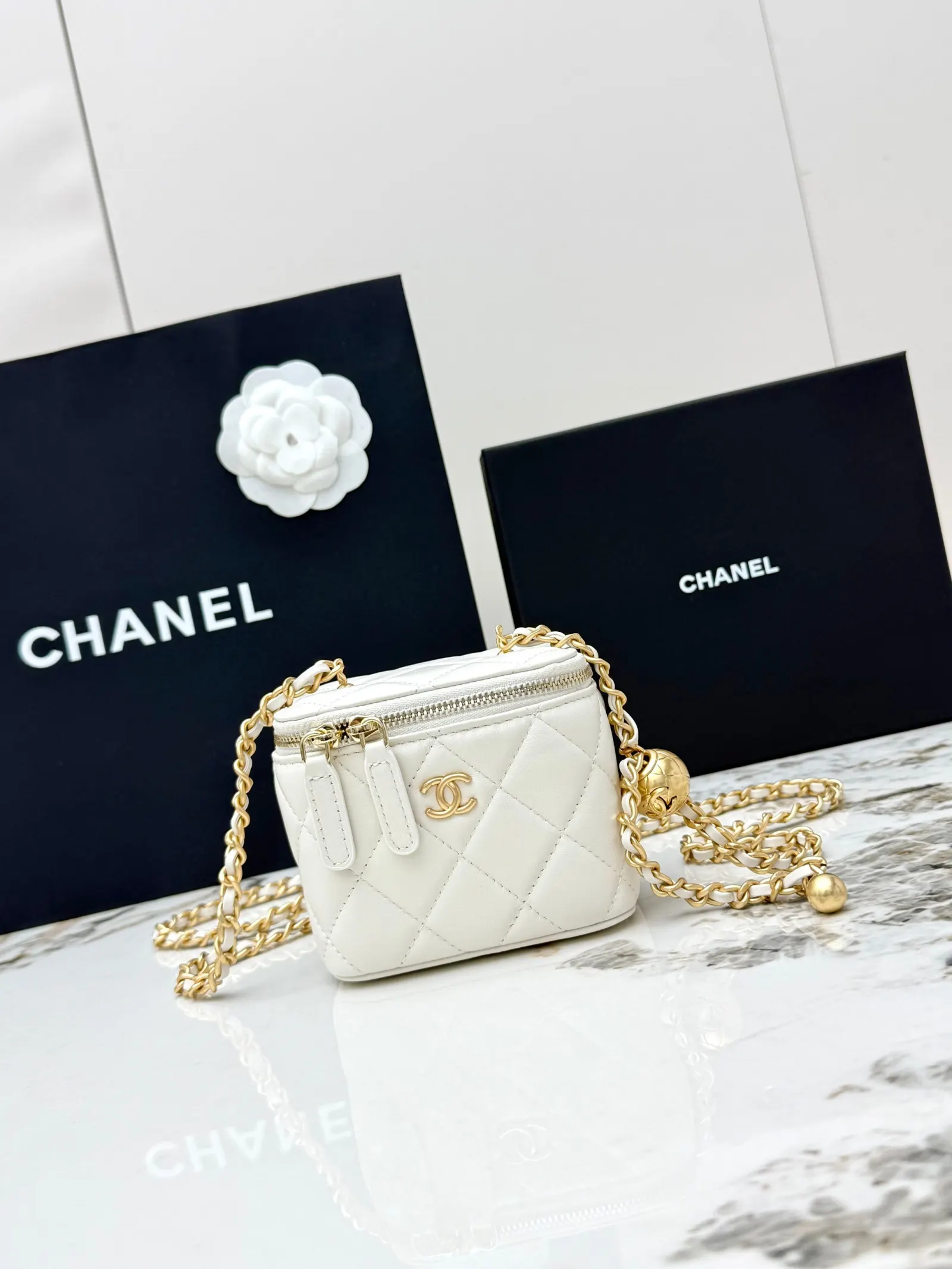 CHANEL 金色 羊皮 鏈條包 精致鏈條款
