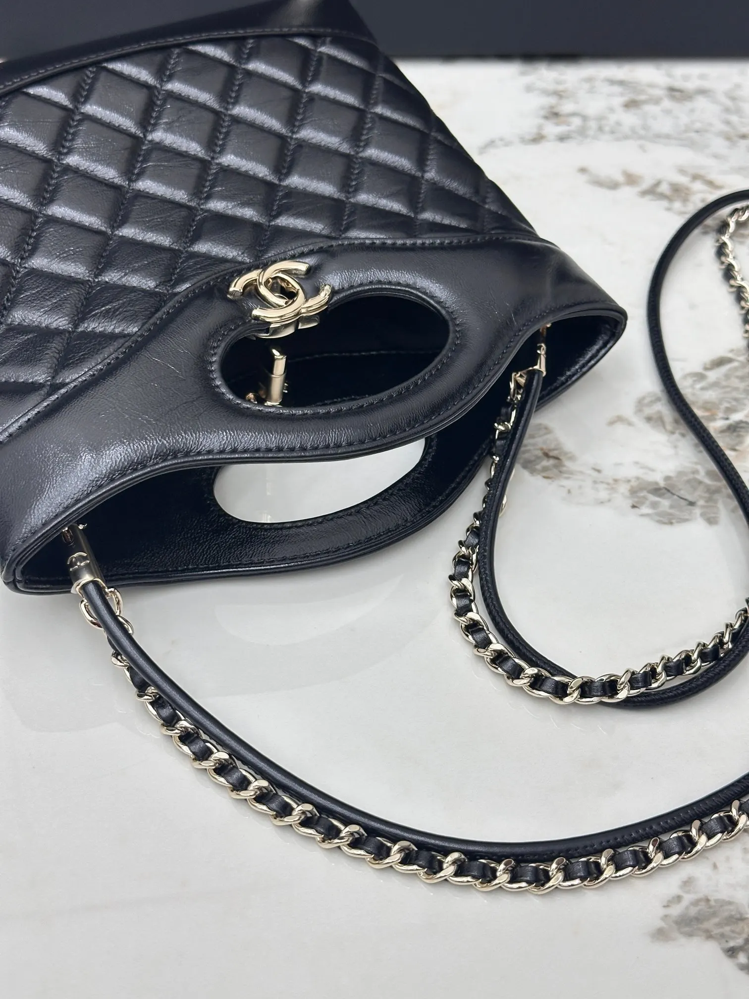 Gold Crossbody Bag Lightweight Leather
