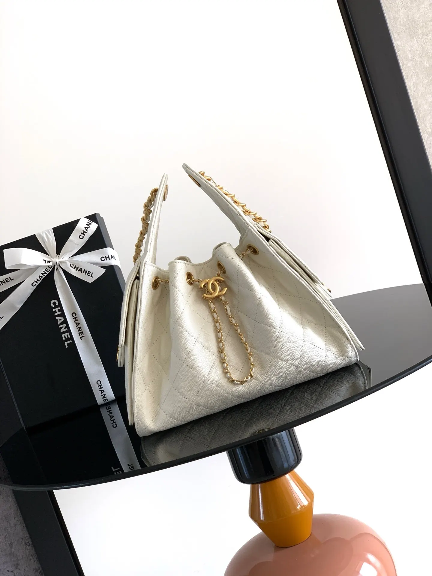 Chanel Hobo Shoulder Bag Vintage Leather