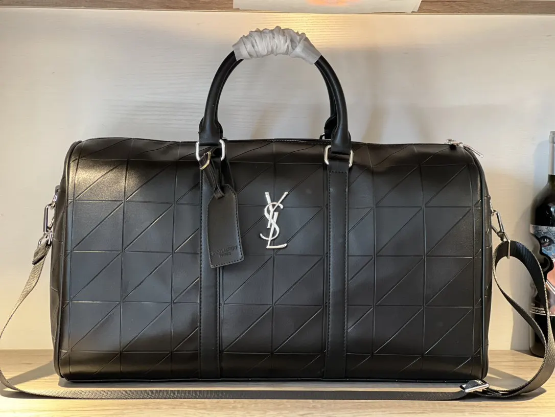 YSL 潮男必备旅行单品 压花系列旅行袋 定制五 大容量旅行款
