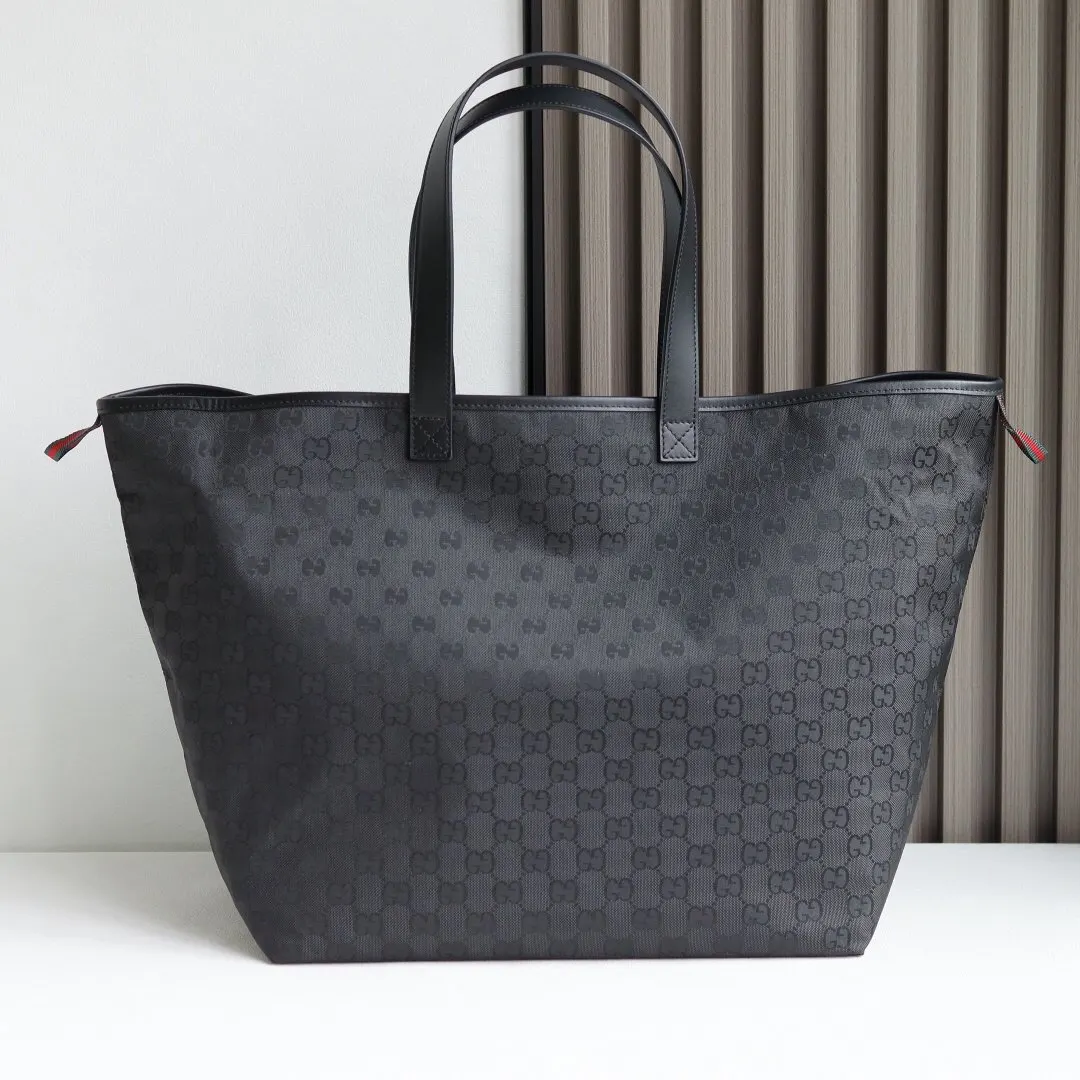 Gucci Black White Tote Bag