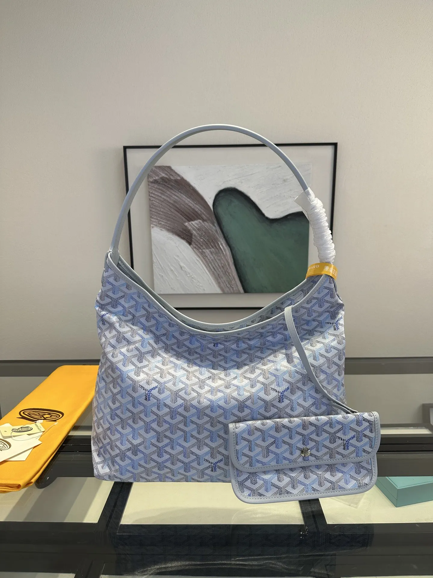 Goyard Monogram Hobo Shoulder Bag Vintage Canvas