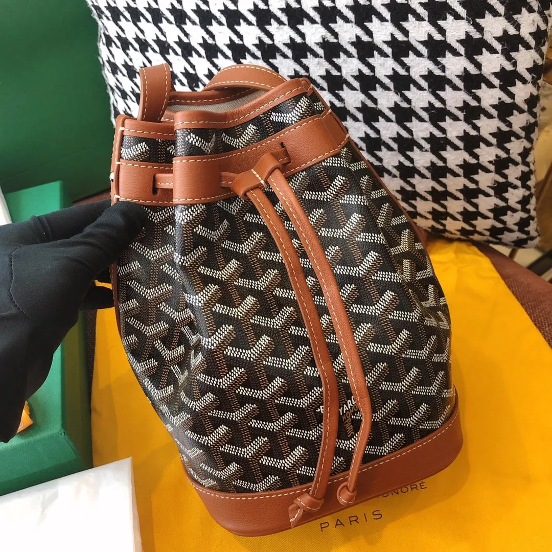 Goyard 棕色 老花 帆布 水桶包 休閒水桶款