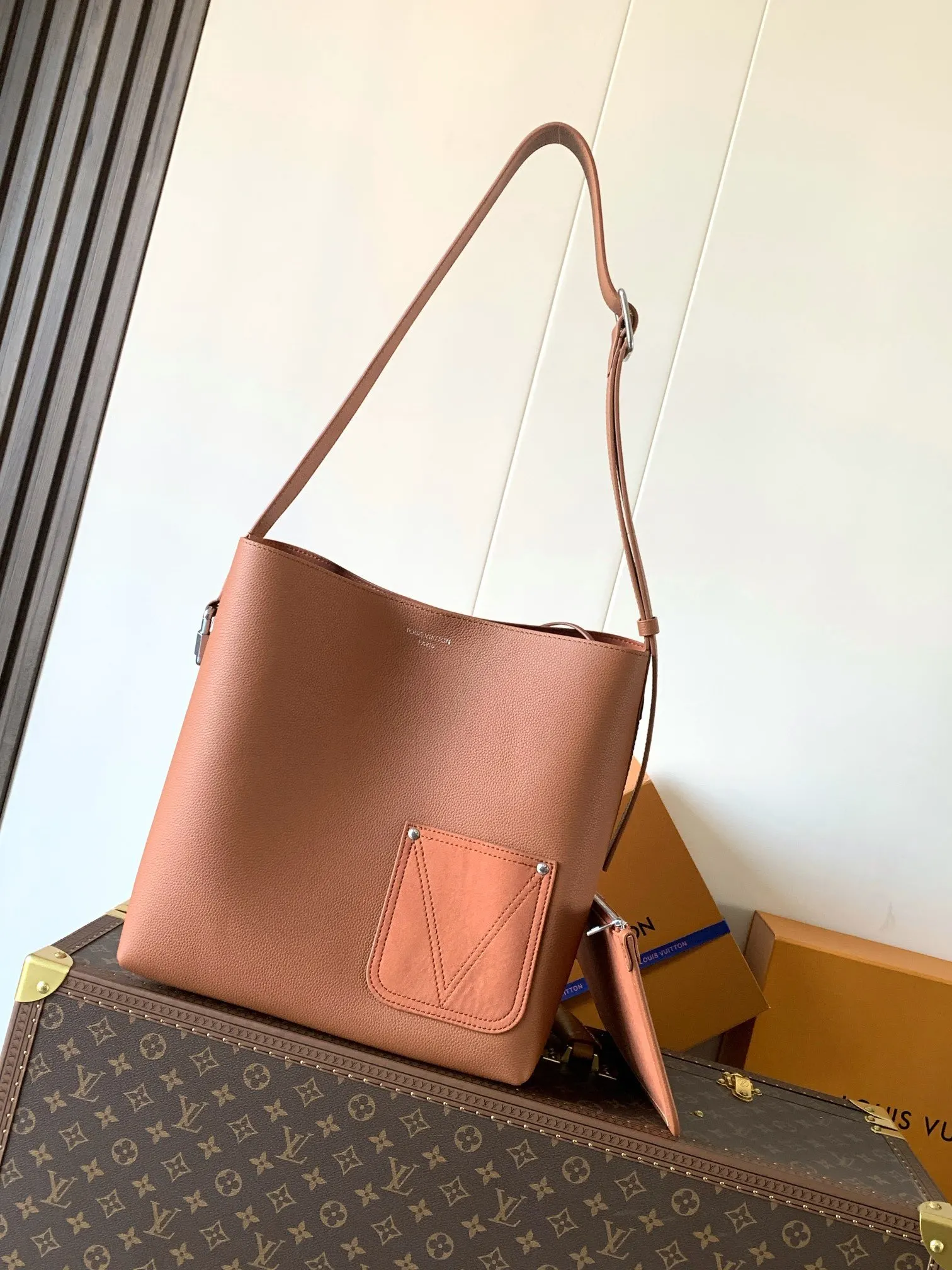 Louis Vuitton Hobo Shoulder Bag Vintage Leather