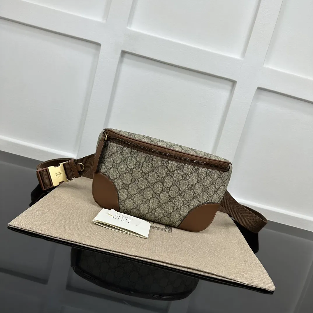 Gucci 批 新专款柜 五金 实物 腰包 休闲腰包款