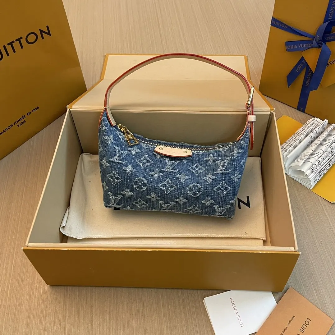 牛仔 帆布 HILLS CHETTE 手拿包 腋下包 升 复古腋下背款