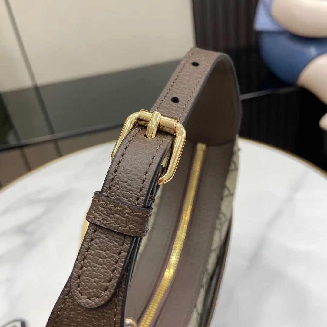 Gucci 棕色 金色 帆布 鏈條包 精致鏈條款