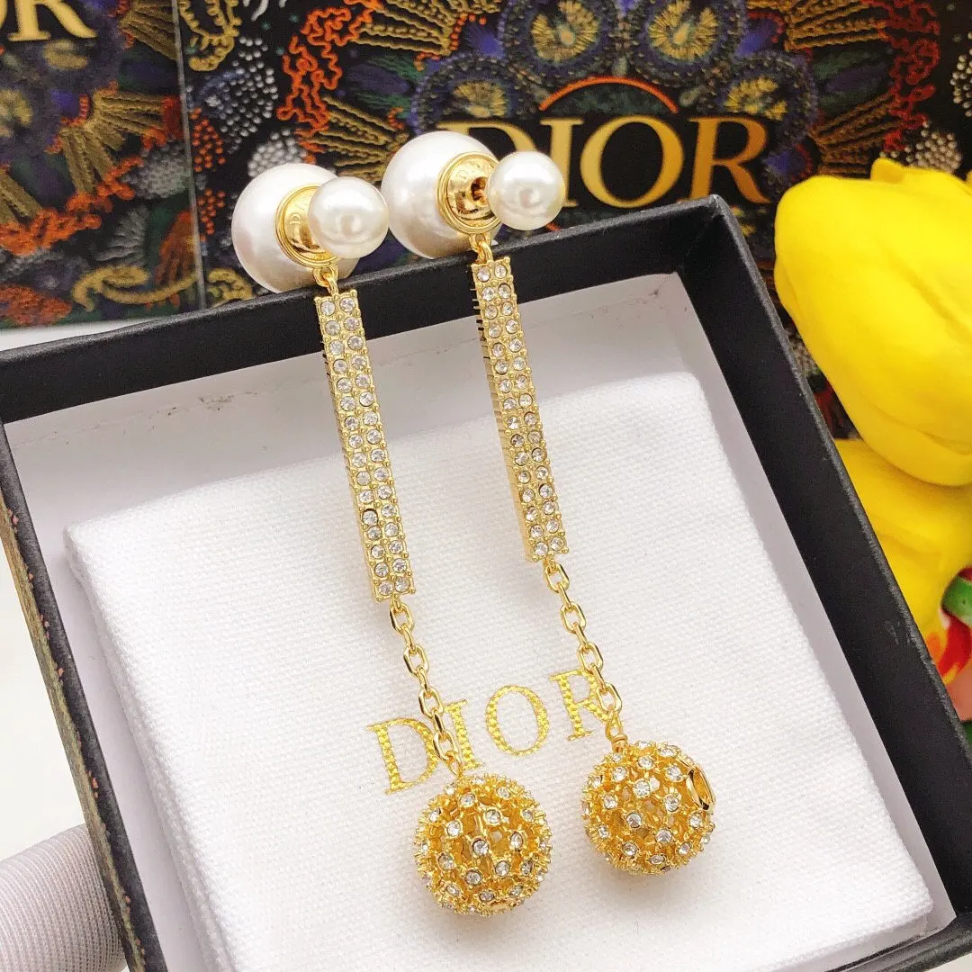 Dior 金色珍珠項鏈 禮盒款