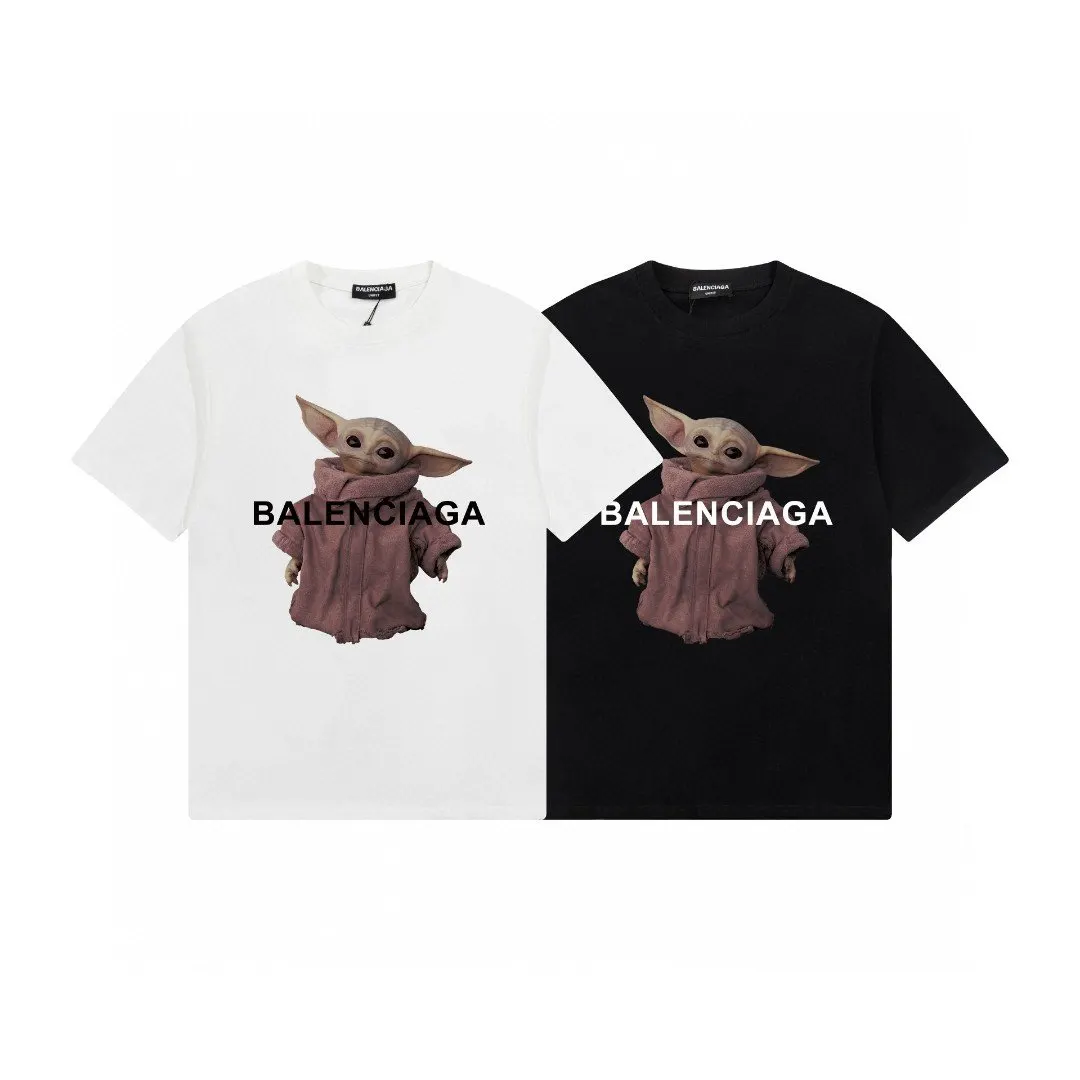 Balenciaga 黑色 短袖T恤 宽松休閒款