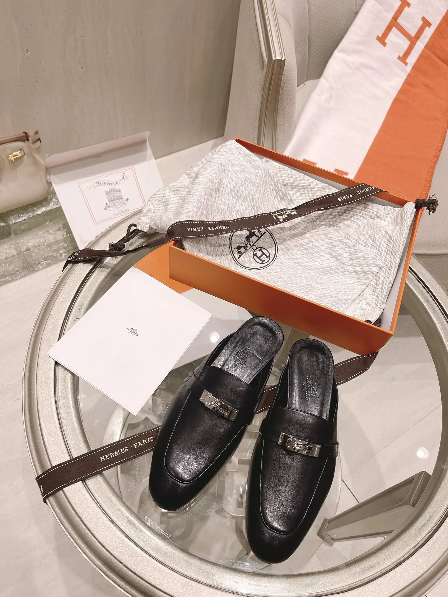 Hermes 小牛皮 拖鞋 舒適百搭款