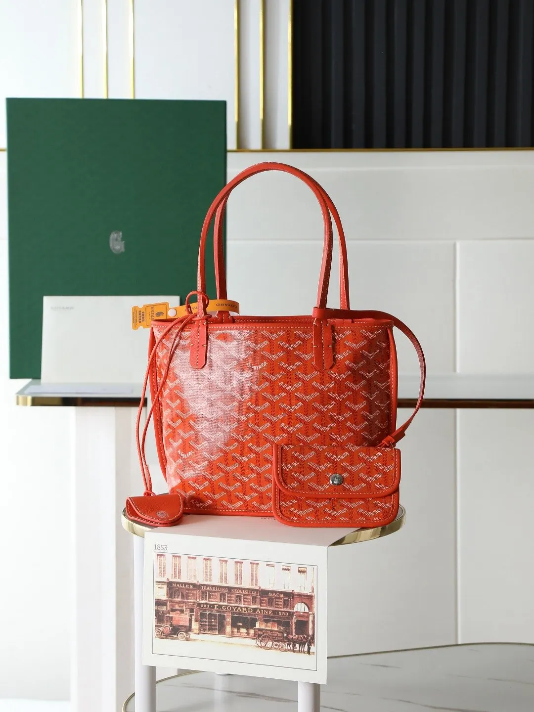 Goyard 灰色 小牛皮 腋下包 复古腋下背款