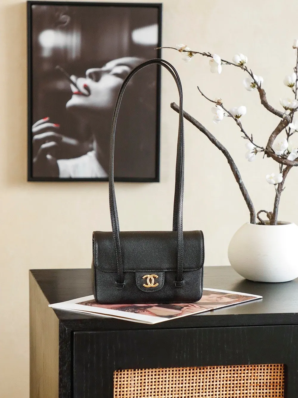Hobo Shoulder Bag Vintage Leather