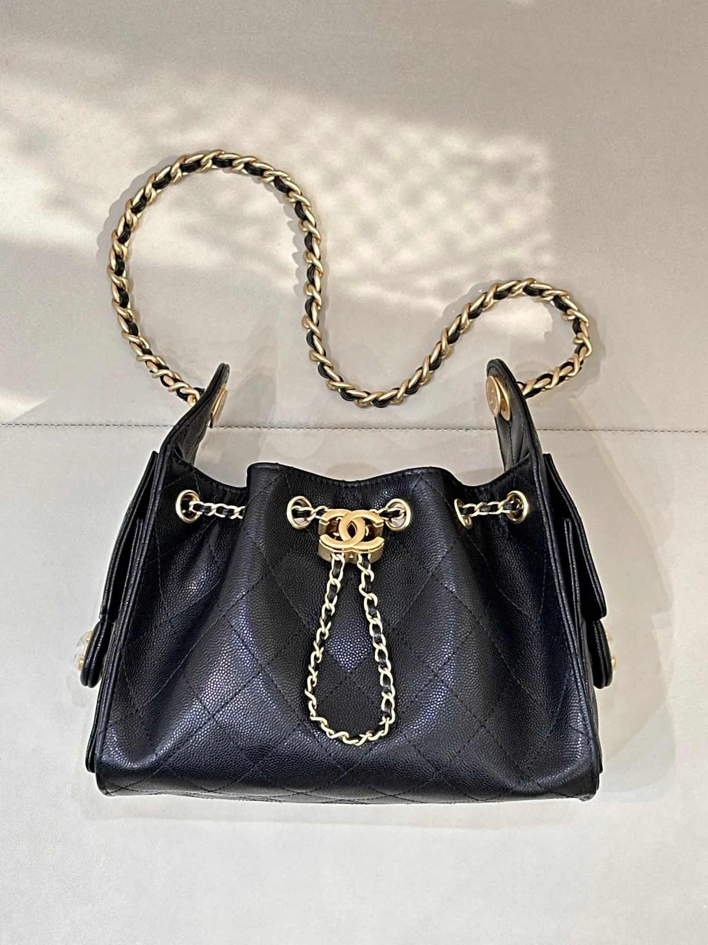 Black Hobo Shoulder Bag Vintage