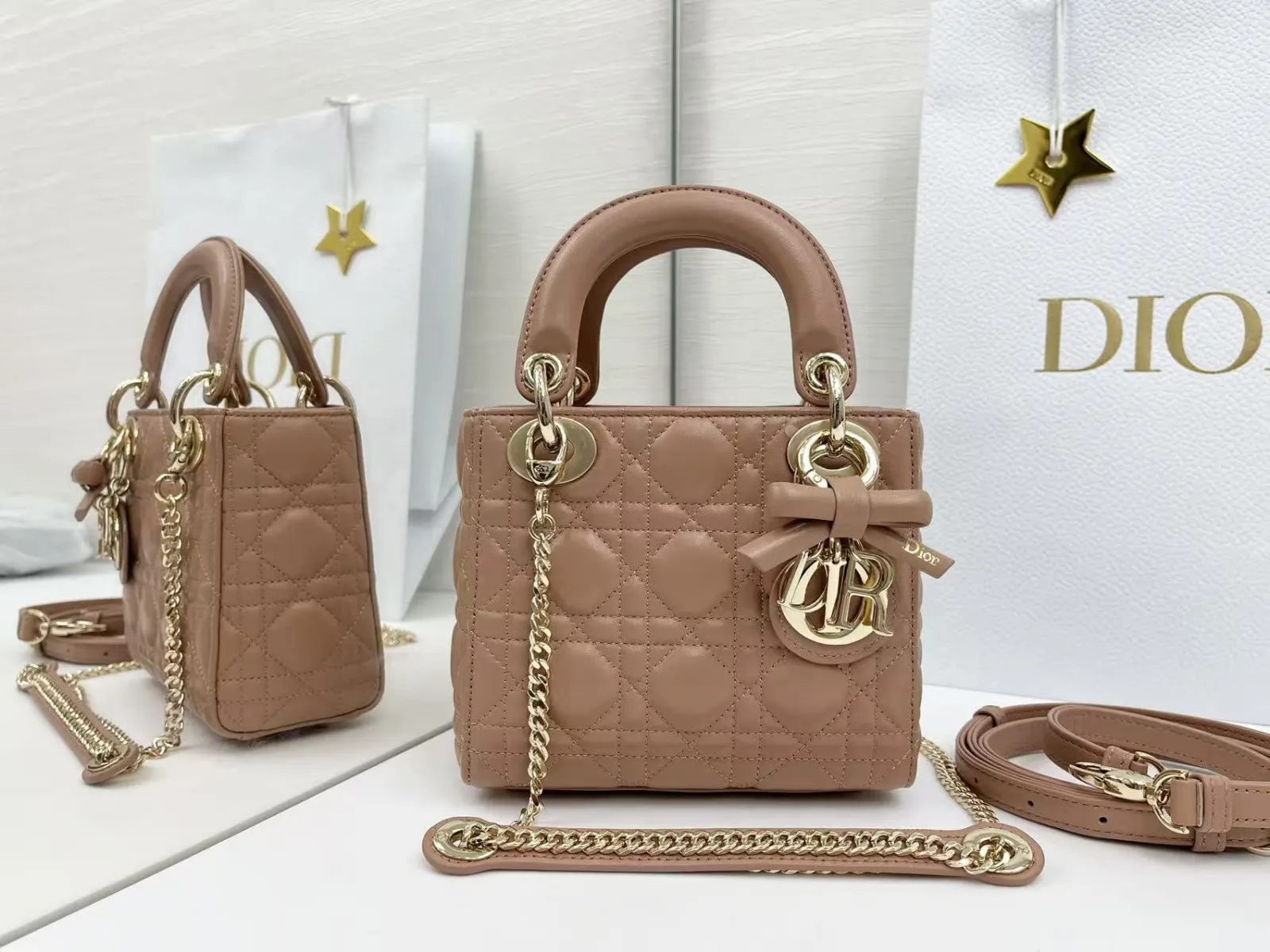 Dior Lady Dior 鏈條包 手提斜挎款