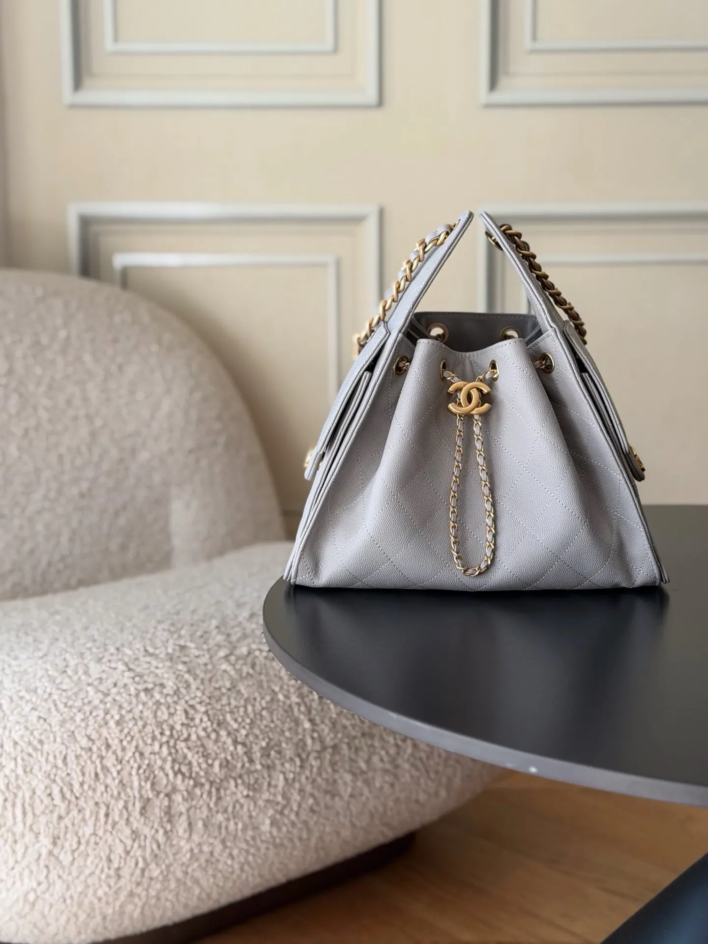 CHANEL Hobo 牛皮 腋下包 復古腋下背款