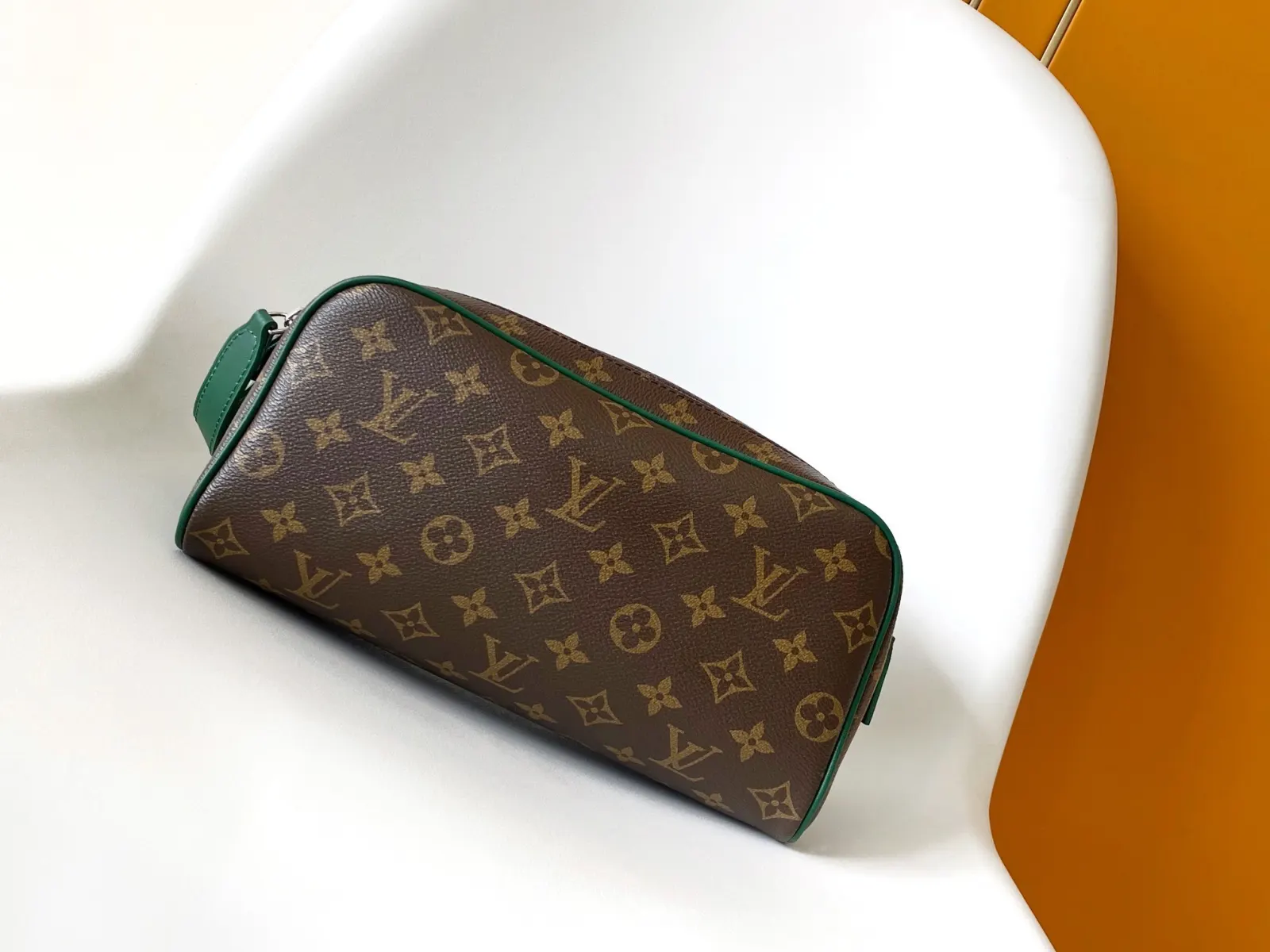 Black Monogram Organizer Pouch Travel Canvas