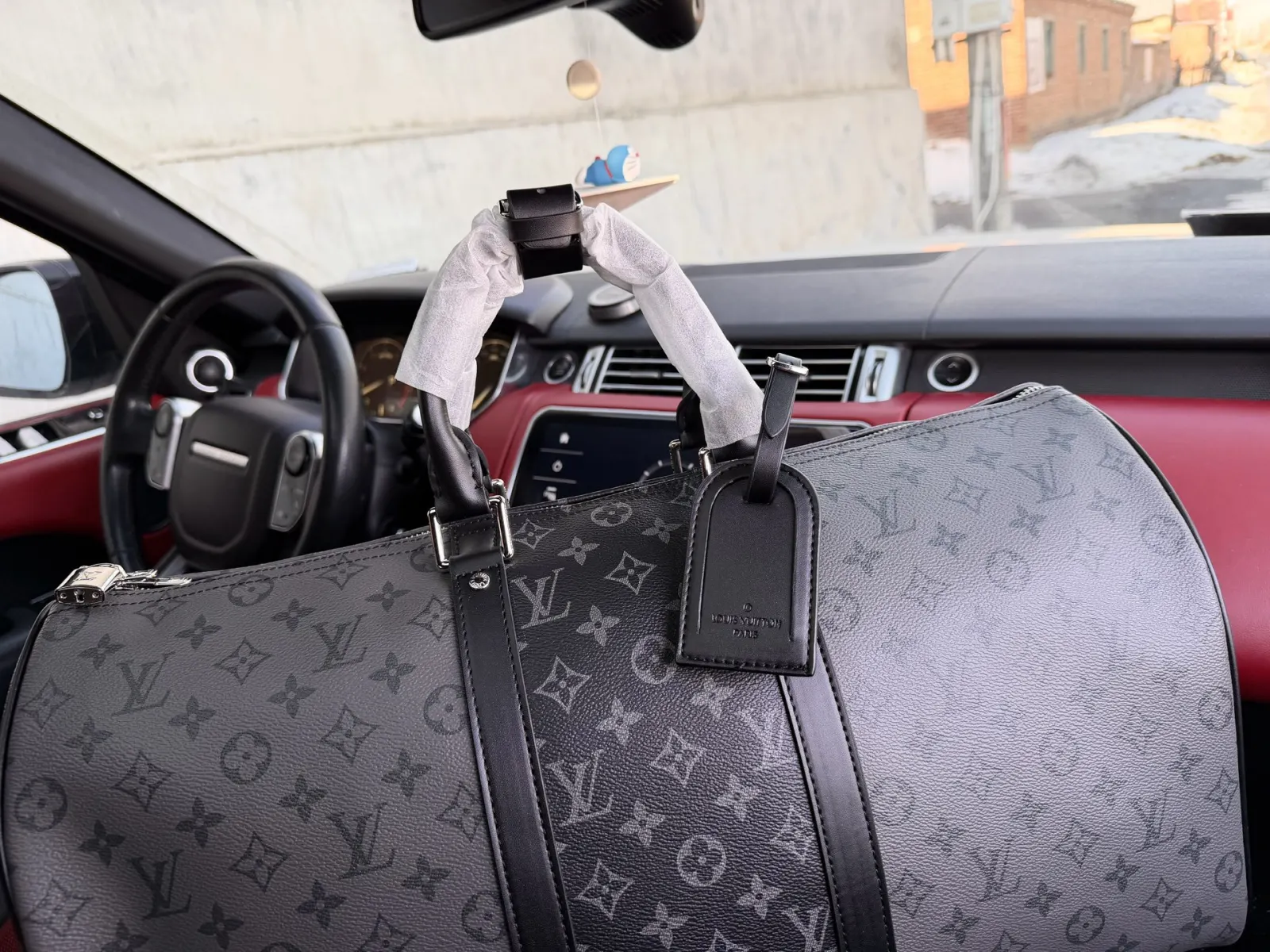 LV Keepall 老花 拼色 牛皮 旅行袋 大容量旅行款