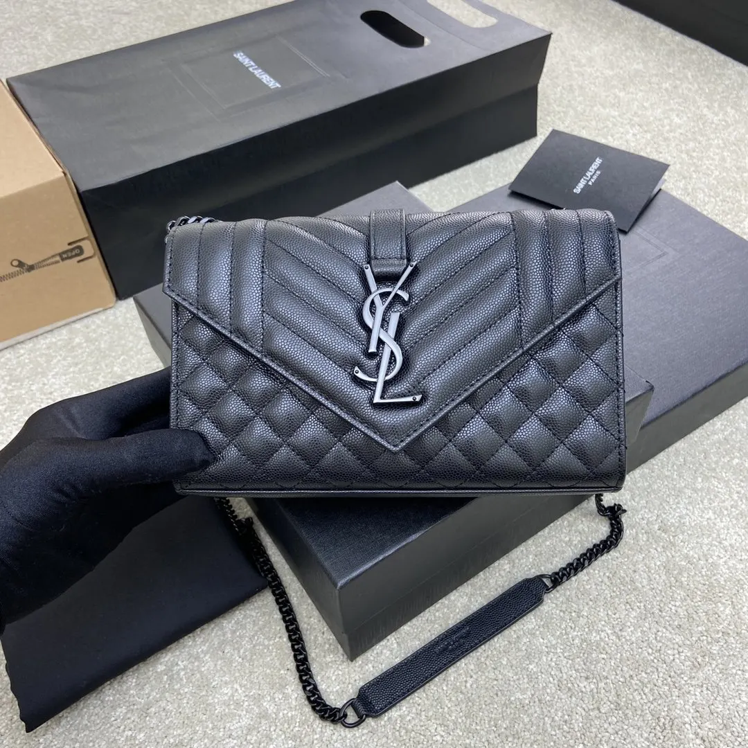 YSL 黑色 牛皮 拿上手就是 手提包 通勤手提款