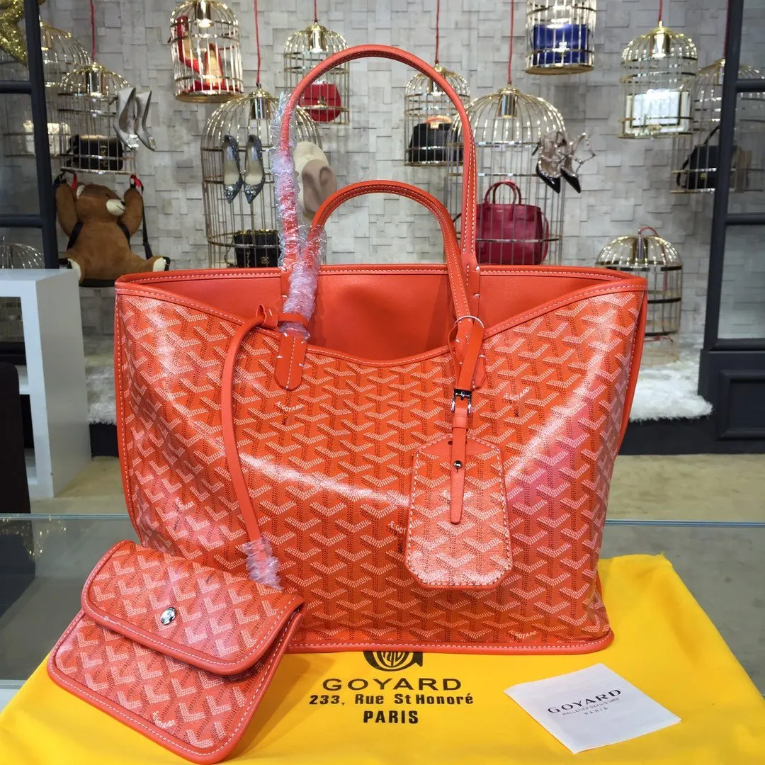 Goyard 戈雅 双面可用 充满法式优雅 订制Y字母涂鸦料 皮轻 旅行袋 大容量旅行款