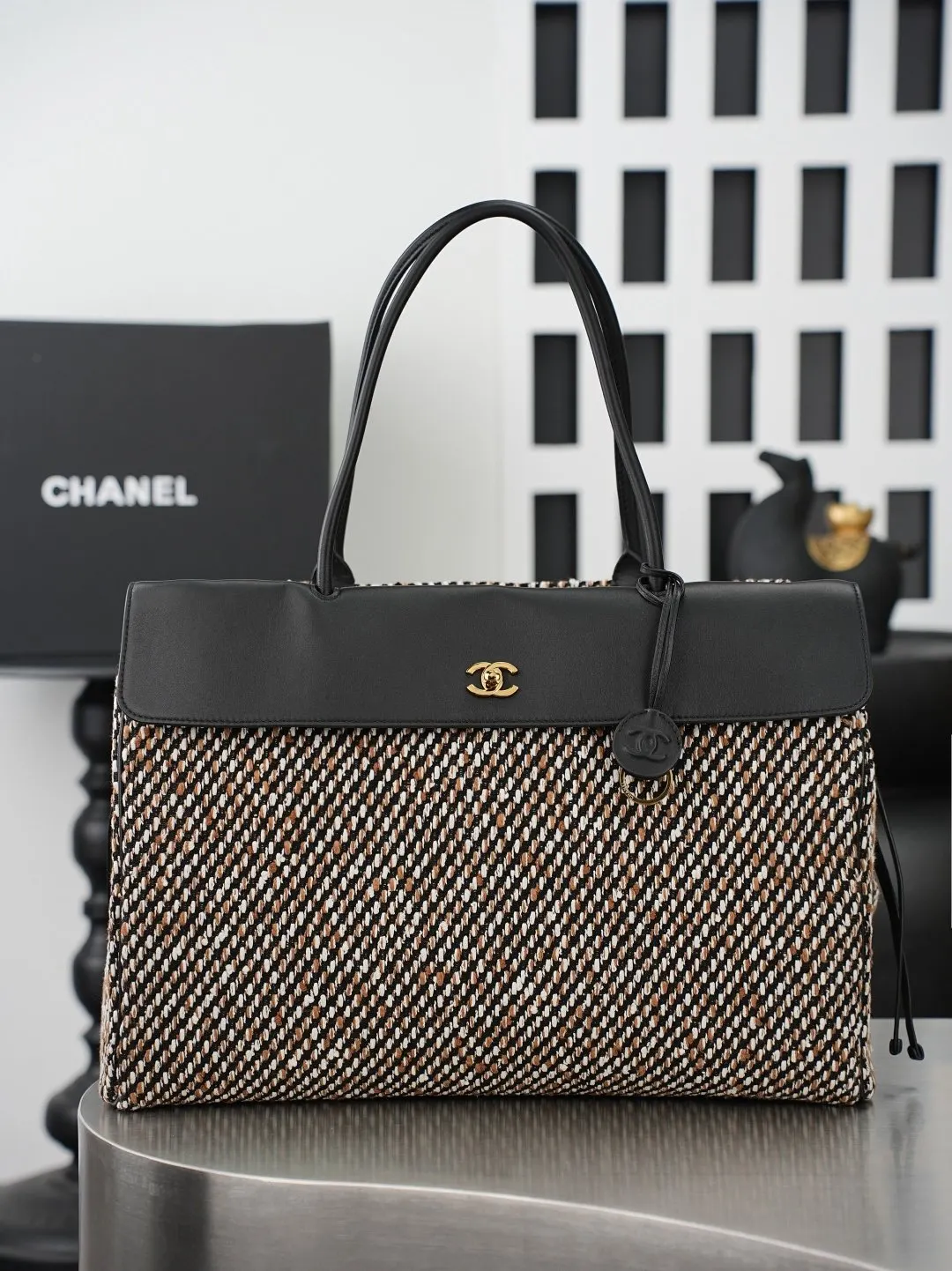 Black Tote Bag Leather