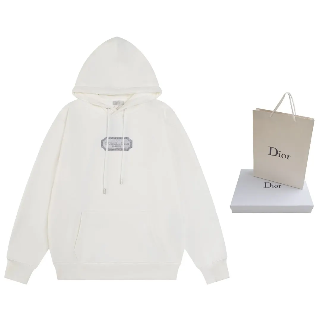 DIOR 字母 刺繡 卫衣 休閒连帽款