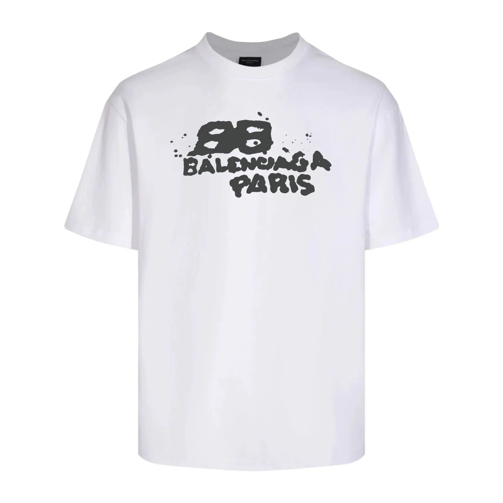 Balenciaga Black Short Sleeve T-Shirt Loose Casual