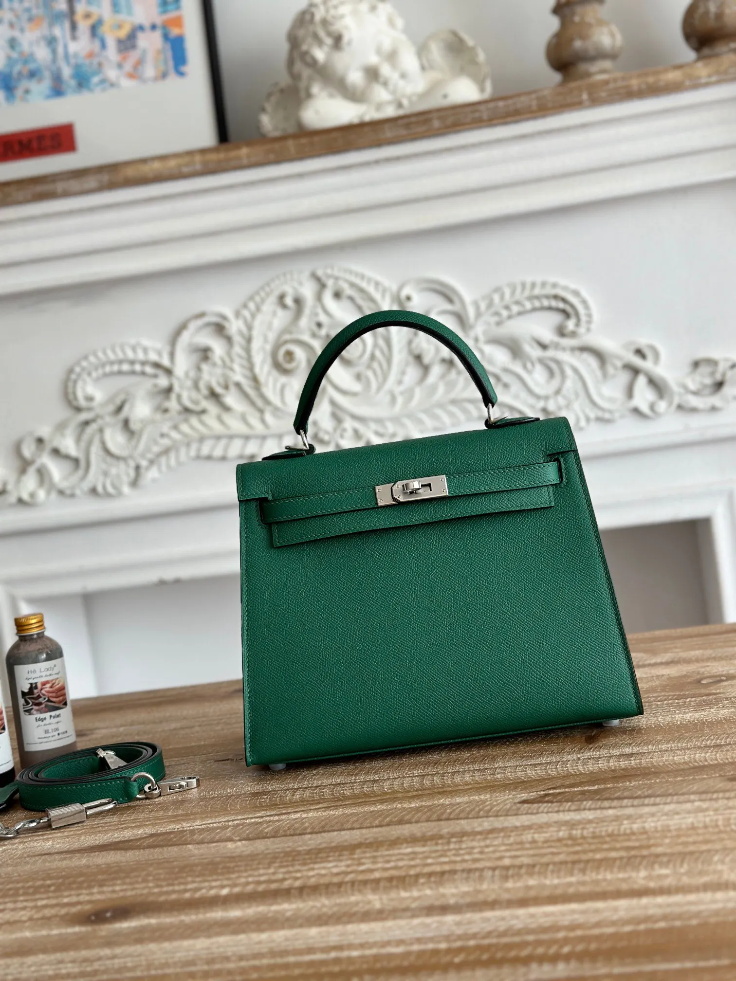 Hermes Top Handle Bag Classic Leather