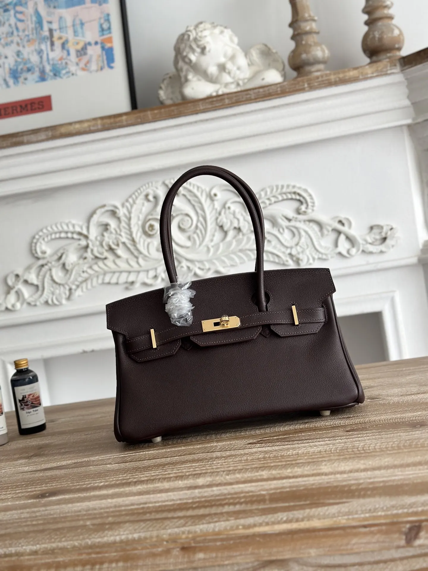 Hermes Birkin 酒红 單肩包 29cm 经典款