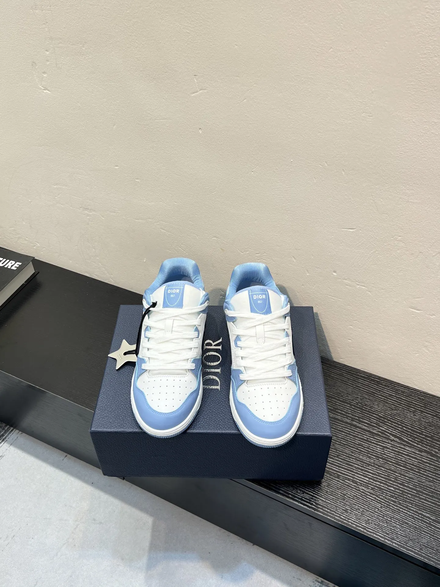 Dior Oblique 白色小牛皮鞋履 舒適百搭款