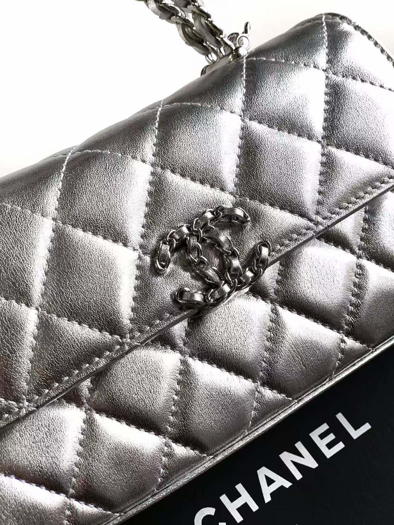 Silver Shoulder Bag