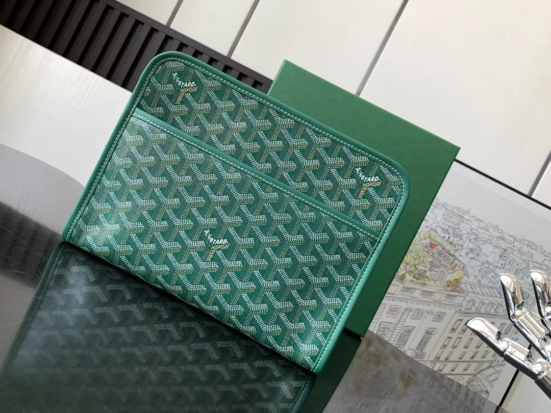 Goyard 绿色 化妆包 便携收纳款