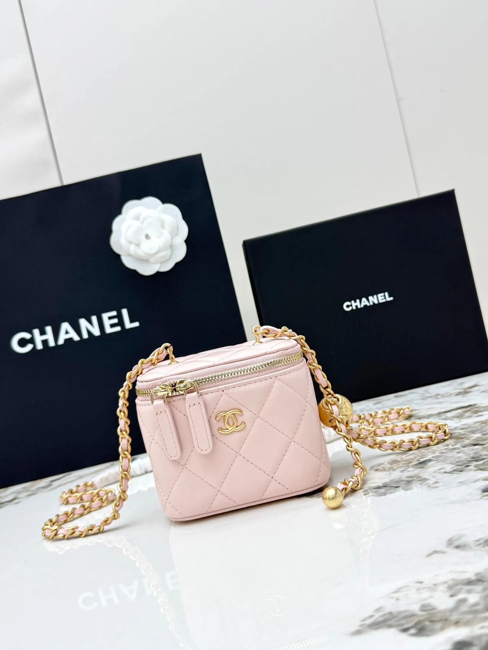 CHANEL 金色 羊皮 鏈條包 精致鏈條款