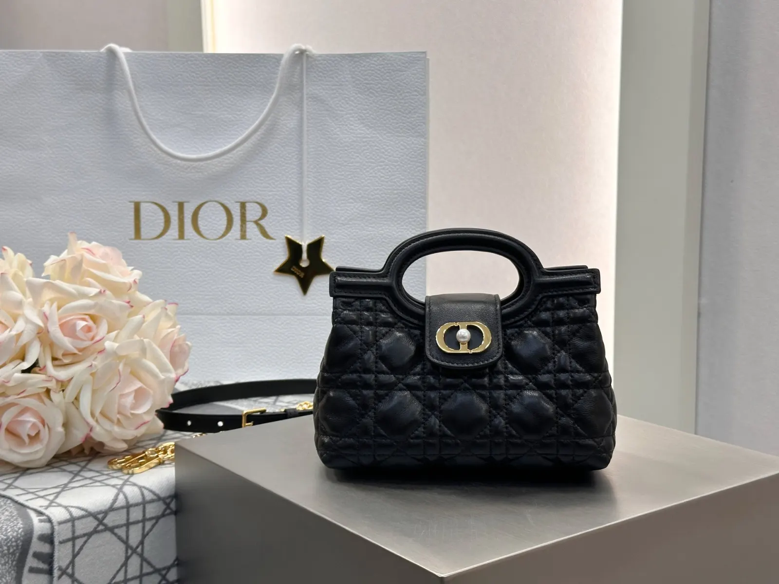 Black White Chain Bag