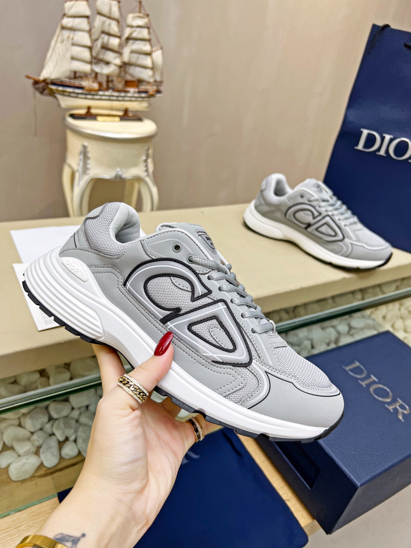 Dior B30 黑色 運動鞋 休閒百搭款