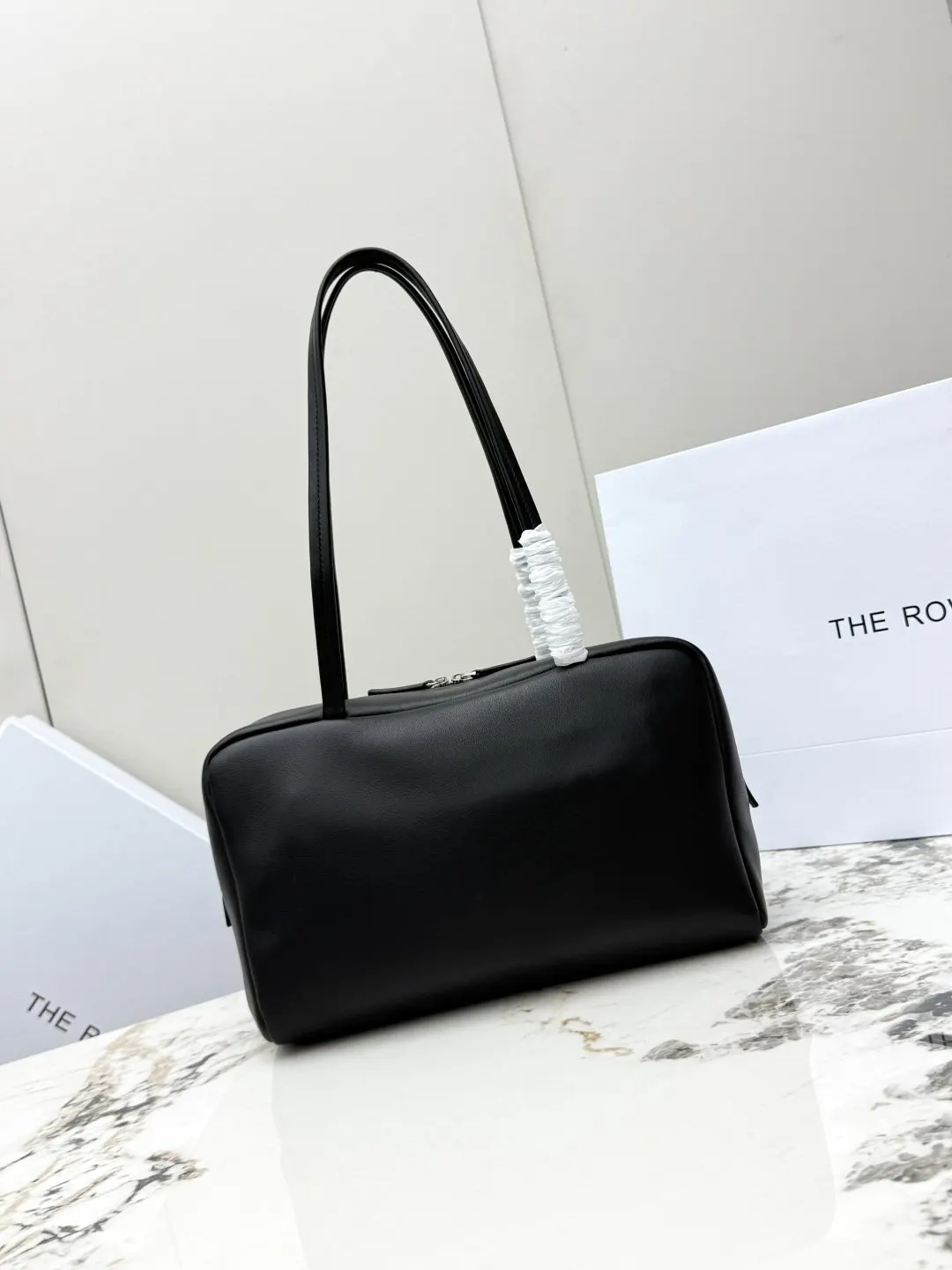 羊皮 玫瑰 TR羊皮 THE ROW Astra保龄 单肩包 日常单肩背款