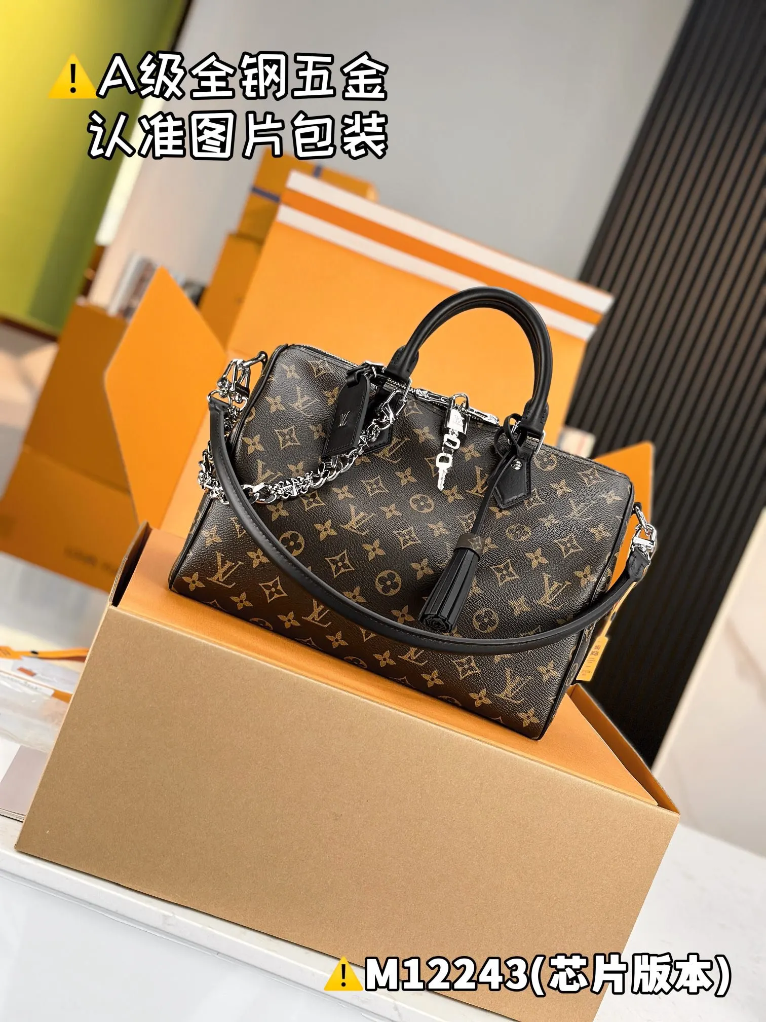 LV 黑色老花Speedy手袋 經典手提款