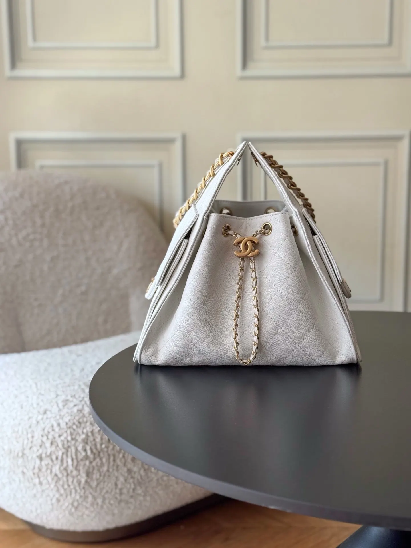 Chanel Hobo Shoulder Bag Vintage Leather