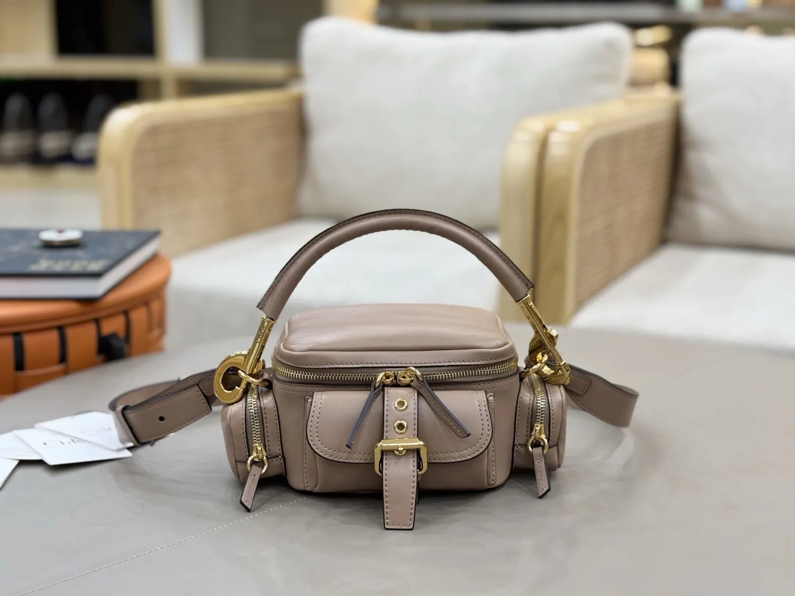 黑色 白色 Chloe Camera Bag 粉 斜背包 輕便斜挎款
