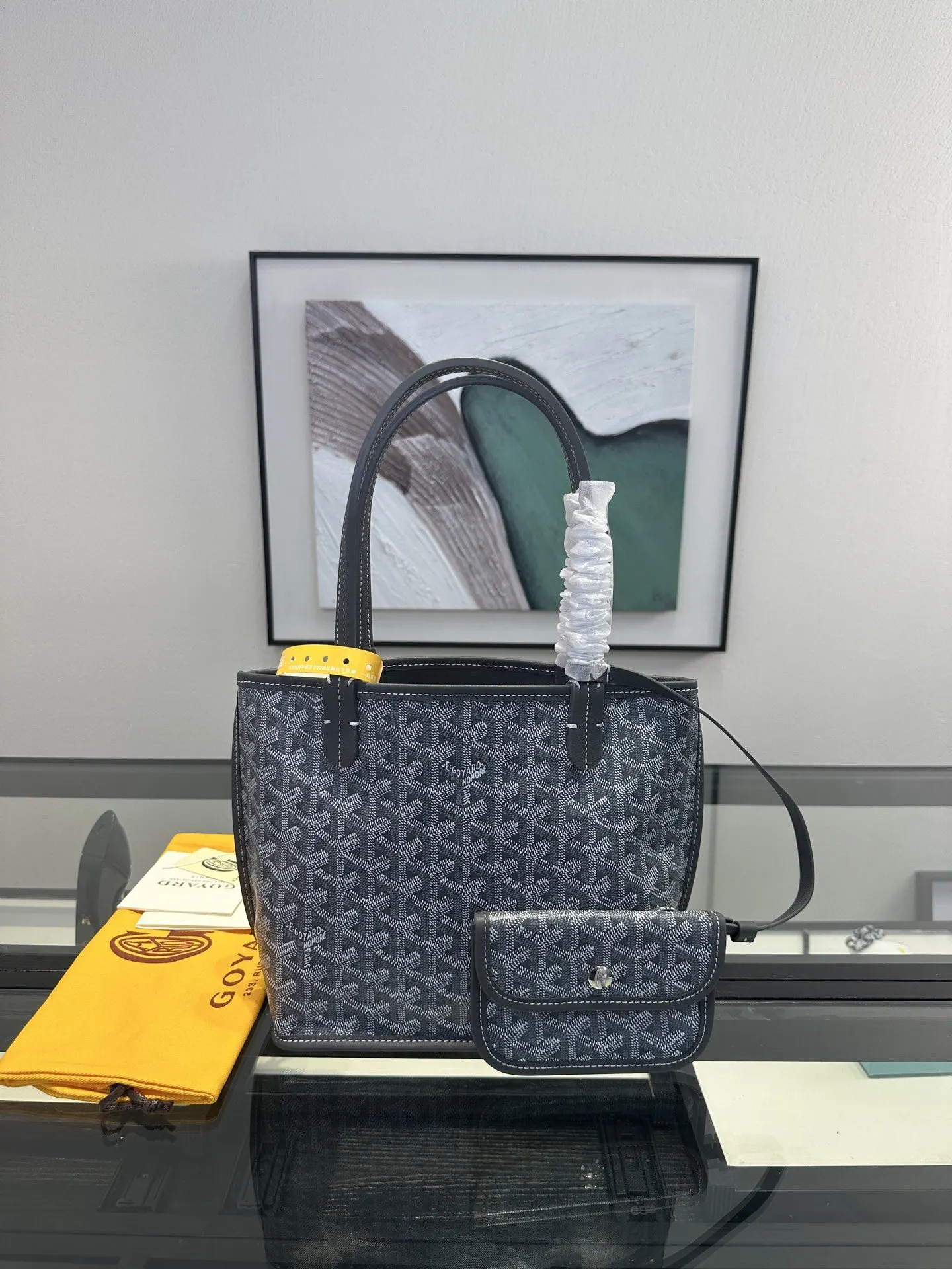 Goyard 灰色 小牛皮 托特包 大容量托特款