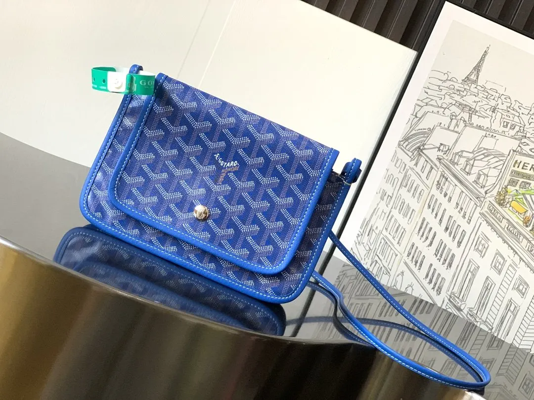 Goyard 浅藍 PLUMET 手拿包 精致手拿款