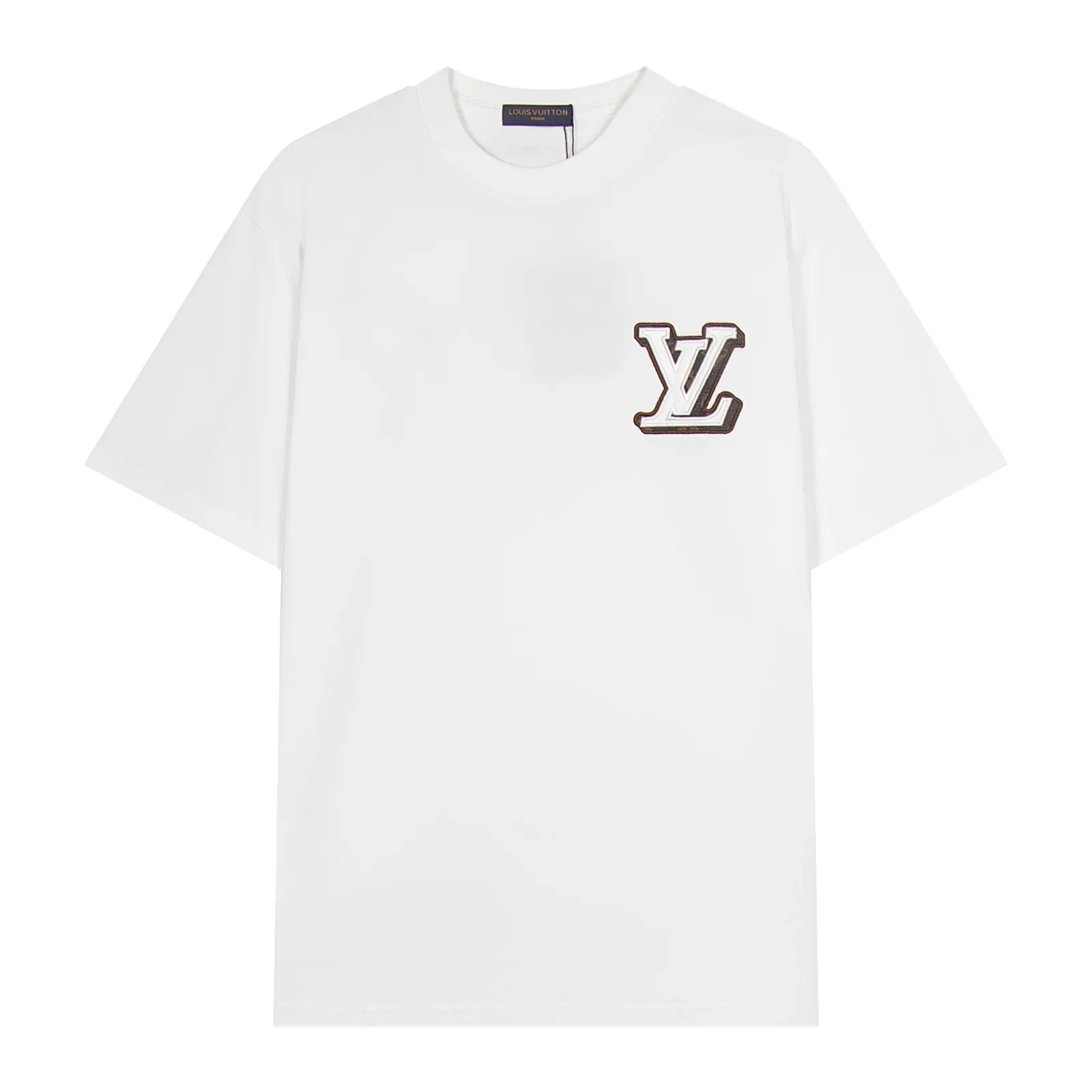 LV Logo Letter Short Sleeve T-Shirt Casual Versatile Style