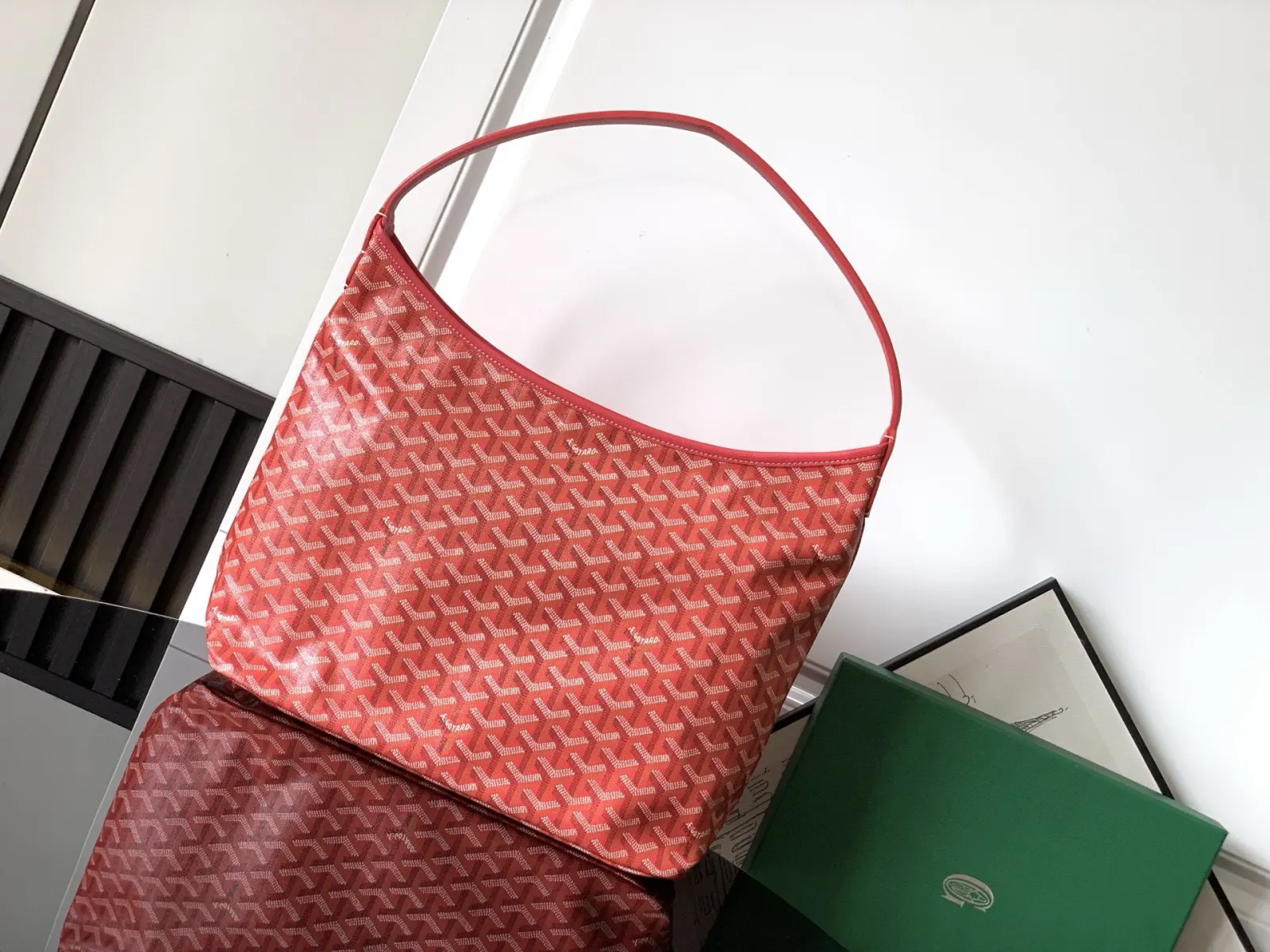 Goyard Hobo Shoulder Bag Vintage Canvas