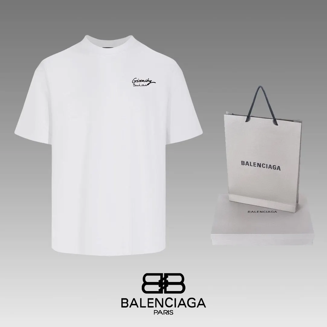 Balenciaga Black Short Sleeve T-Shirt Loose Casual
