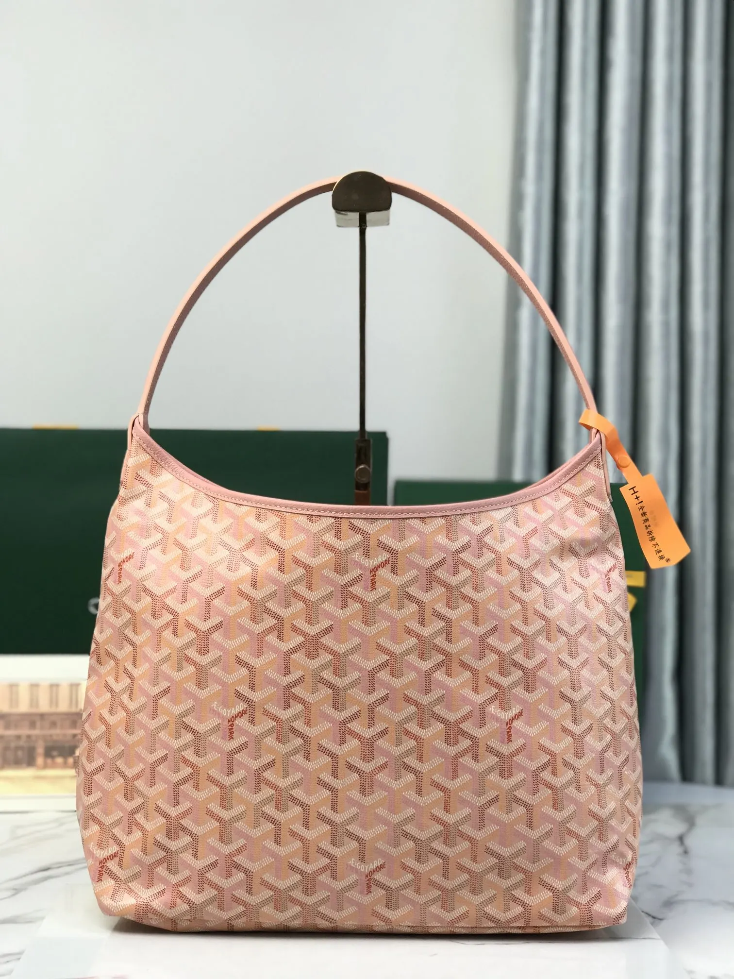 Goyard Hobo Shoulder Bag Vintage Canvas
