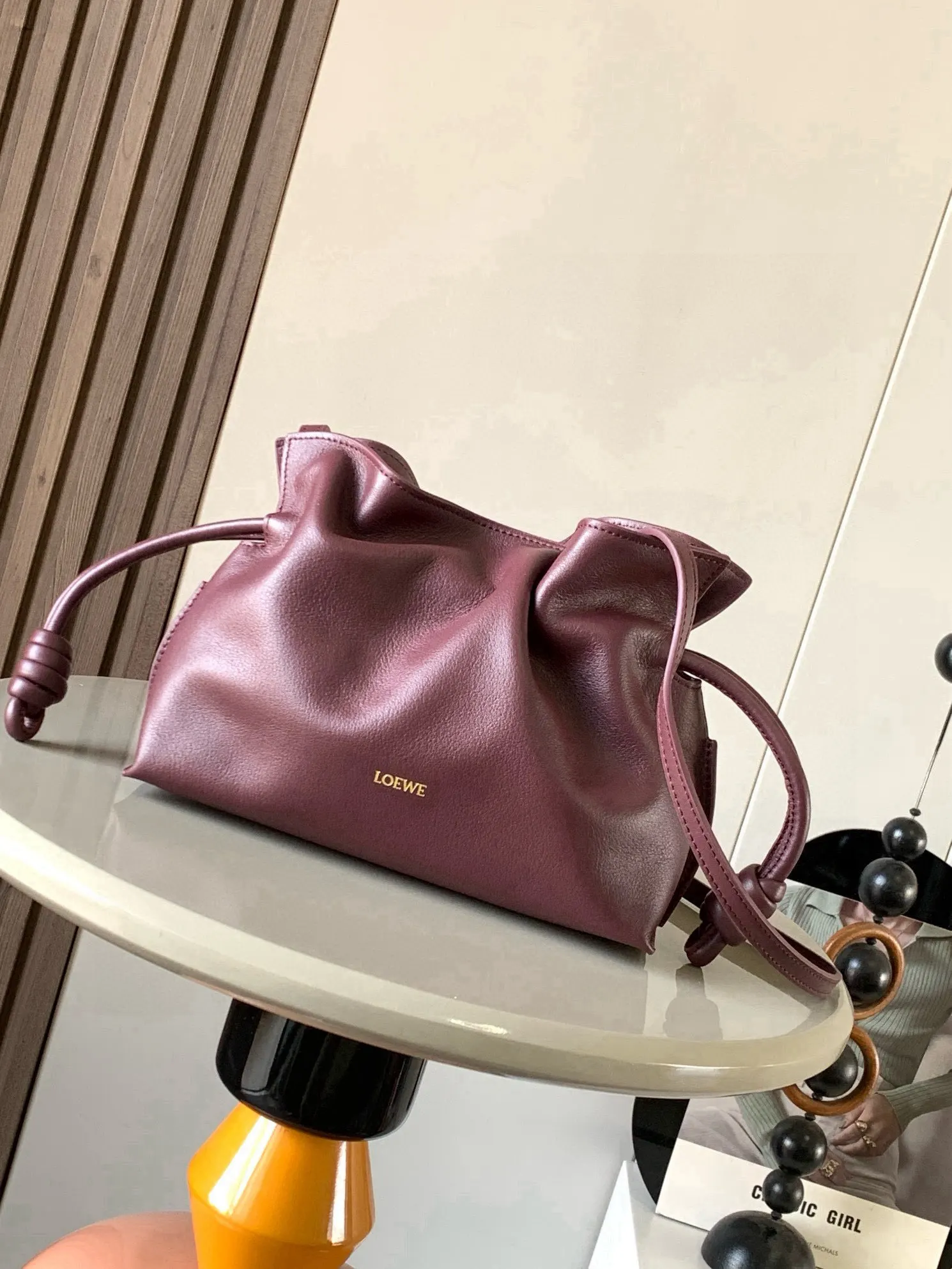 Loewe 小牛皮 福袋迷你 纳帕牛皮革Flamenco手拿包 托特包 大容量托特款
