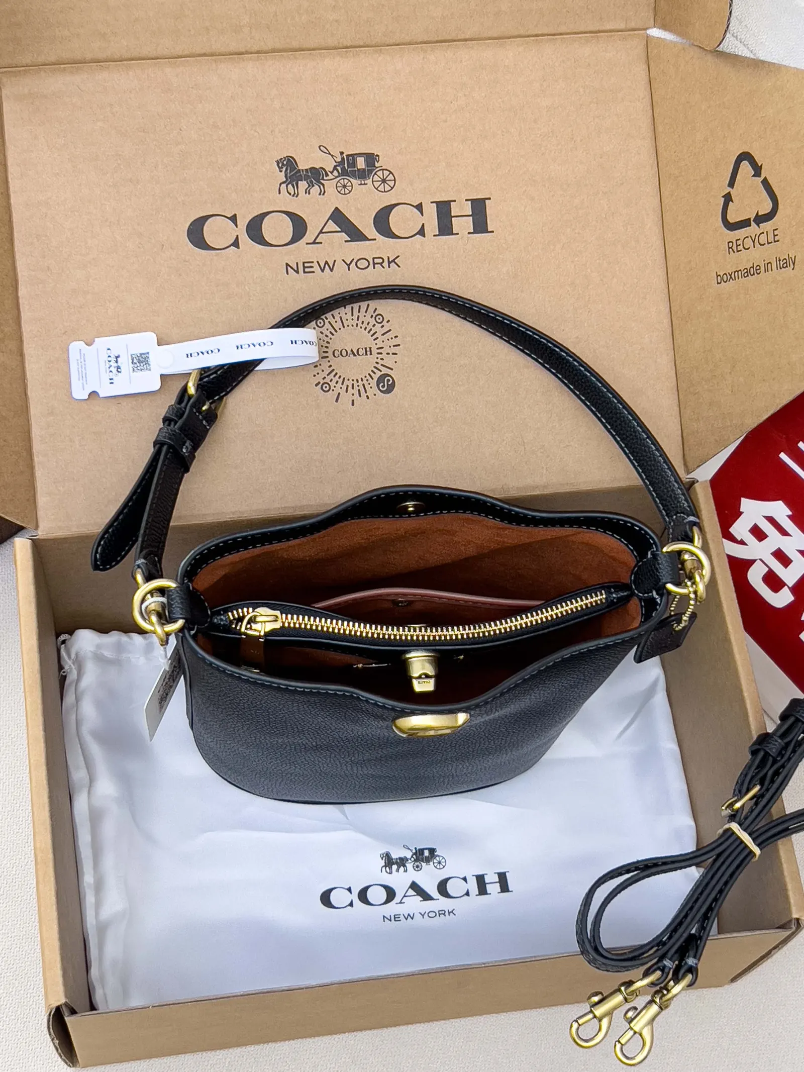 Bucket Bag Casual Leather