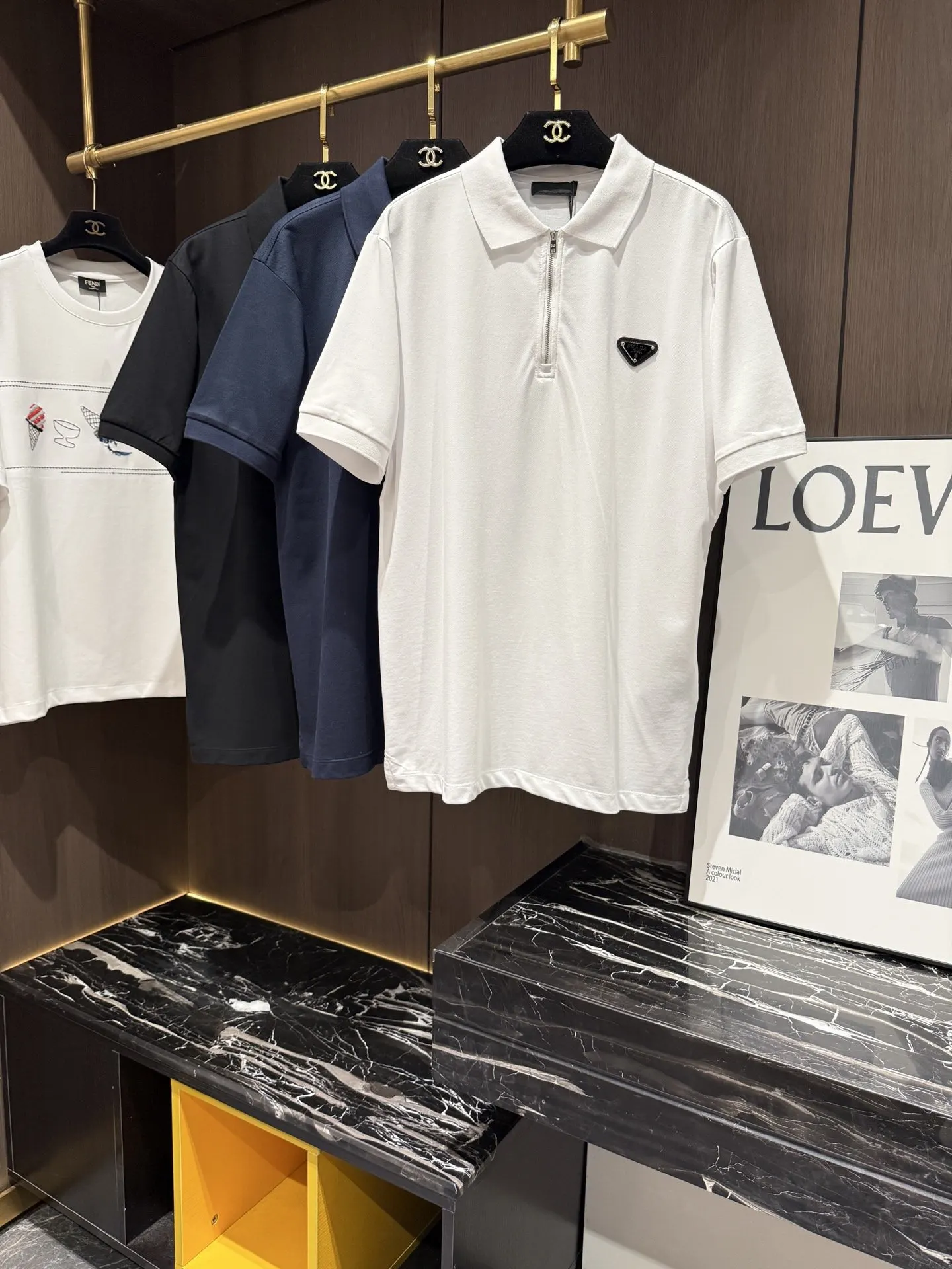 PRADA 棉质 Logo Polo衫 休閒百搭款
