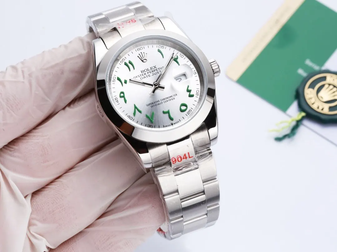 Rolex 白 金 劳力士 ROELX 日历型 手錶 經典腕表款