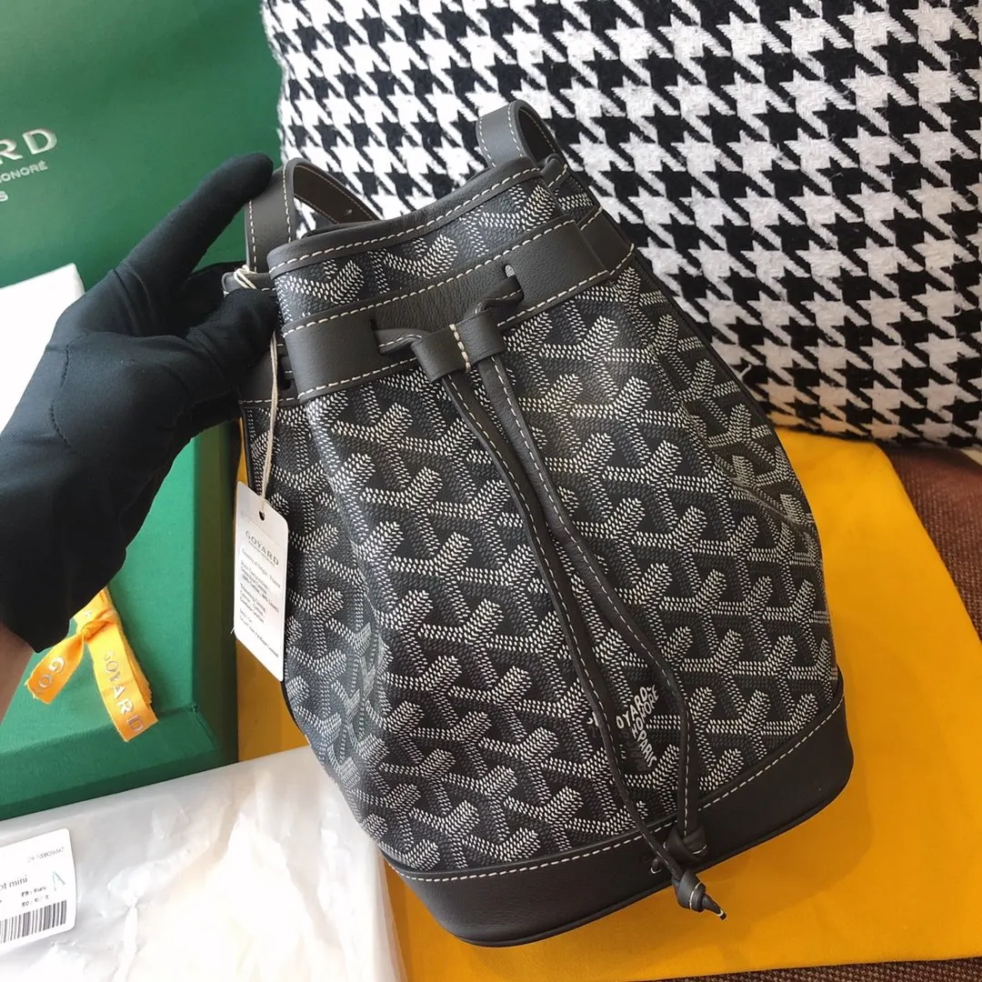 Goyard 老花 灰色 帆布 水桶包 休閒水桶款