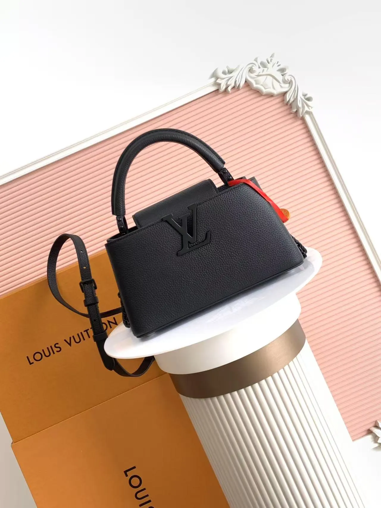 Black Chain Bag Leather